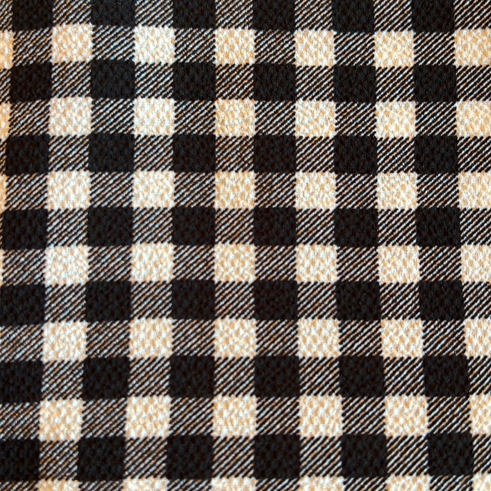 H&M Divided black and white plaid check wrap style dress - Picture 12 of 13